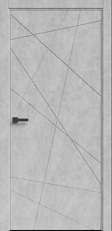 Дверь Style 1 Бетон светлый ПГ 700