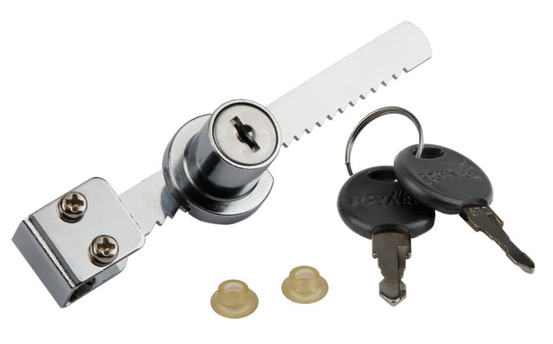 Замок витринный реечный 318, хром (20/240)