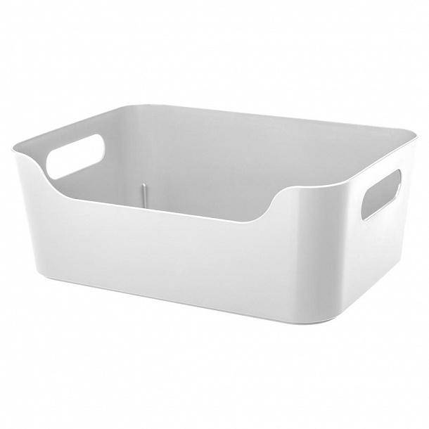 Корзина универс. 340*240*140мм 10,0л Scandi белый (10) 433222716 Быт