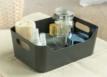 Корзина универсальная 240*170*90мм 3,1л Scandi серый (12) 433222611 Быт