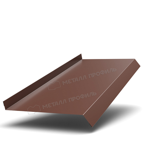Планка отлива 210х30х2000 (ПЭ-01-8017-0.45) шок-корич
