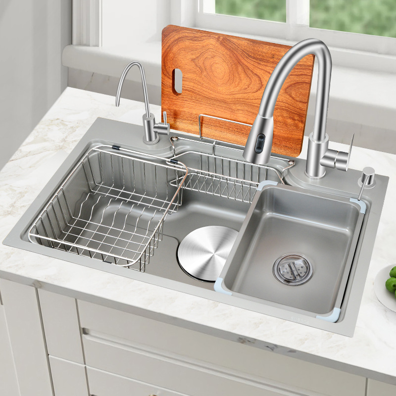 Мойка многофунк-я 750x460 нерж. серая(_1_)