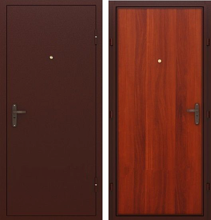 Дверь метал Спец Медь/Итал орех 960*2050 правая (не для улицы)