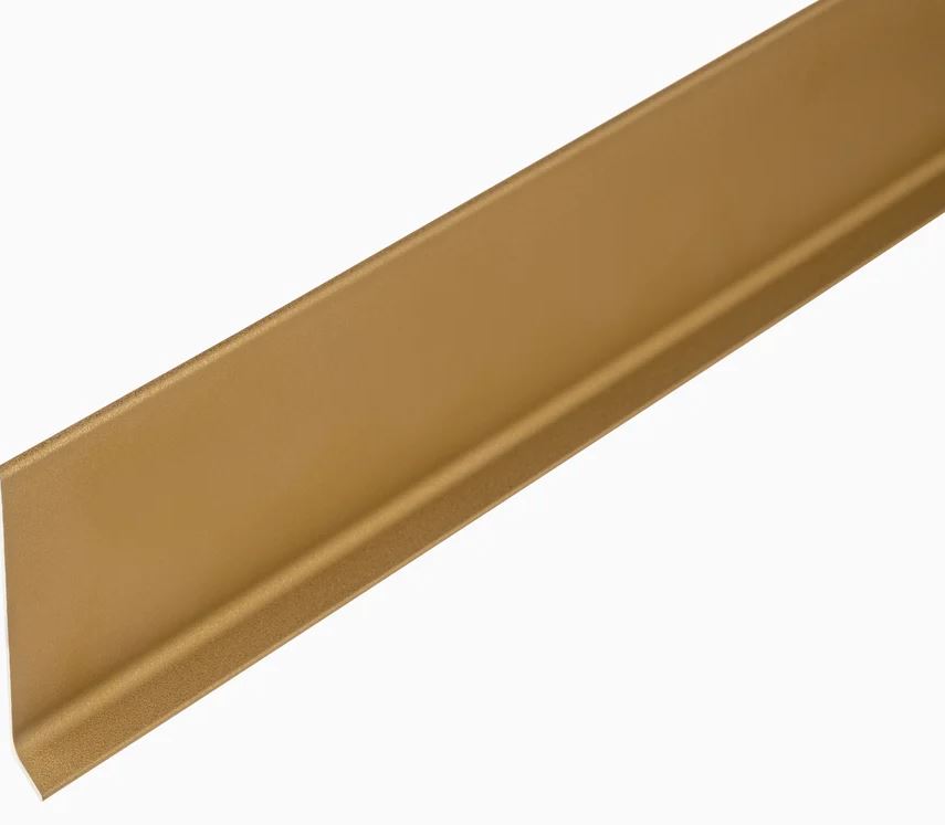 Плинтус алюминиевый 60 мм анод.золото мат. 2,5м (10)