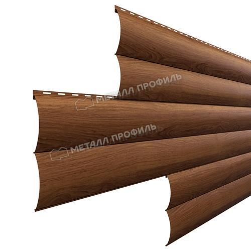 Сайдинг Woodstock-28х330 (ЭСМА-01-Мореный дуб-0,5) 4м (полн.шир. 0,356) (1шт=1,424м2)