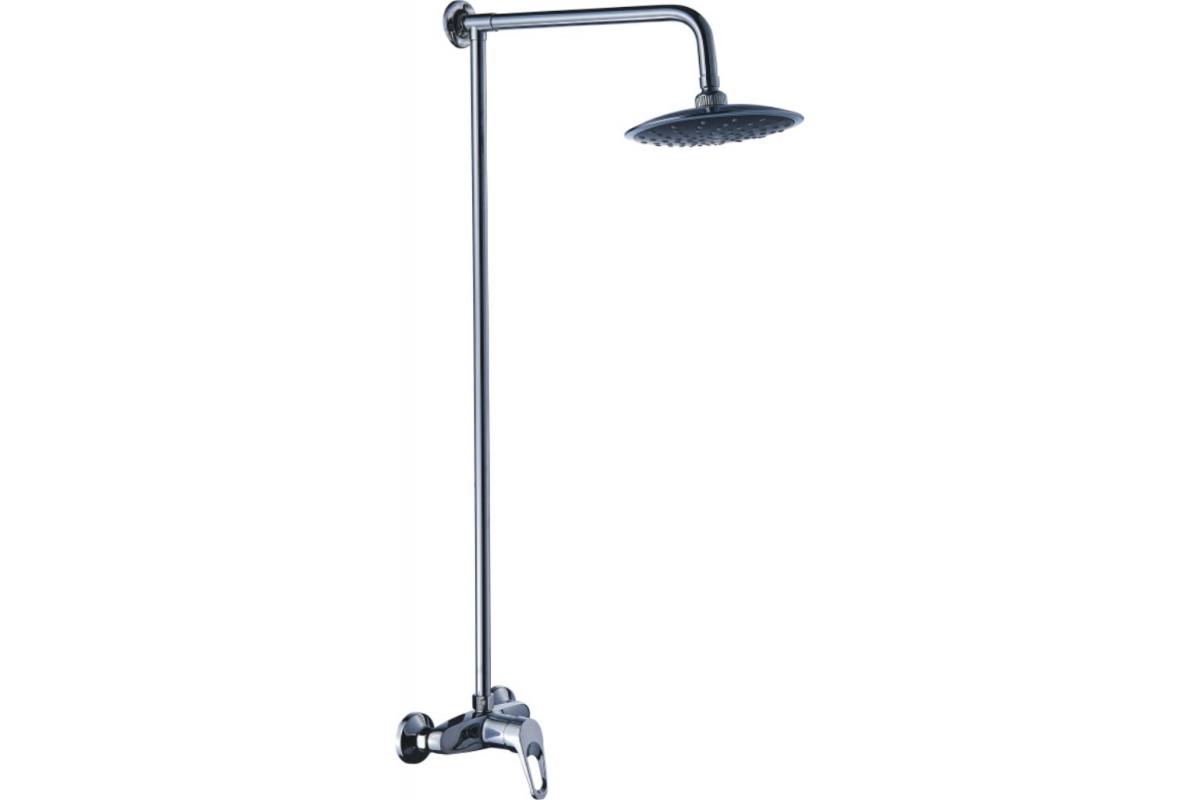 Душевая стойка со смесителем без излива