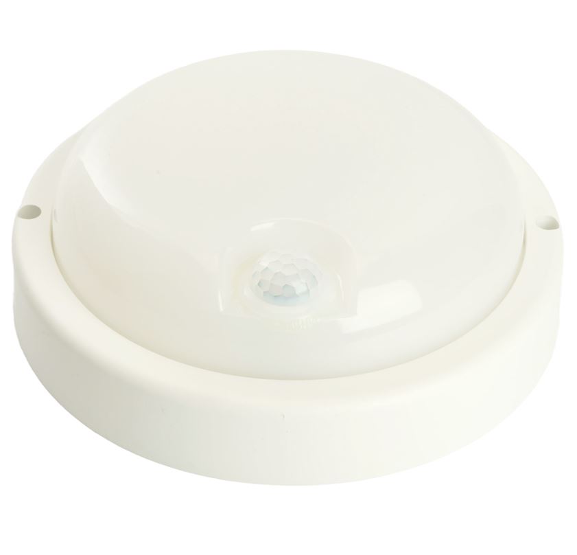 Светильник светодиодный пылевлагозащищённый c ИК-датчиком , 18W, 1440Lm, 4000K, в пластиковом корпус