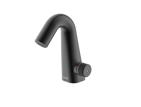 Смеситель для раковины Santek Космо, электронный, 220В/6В, черный (12)