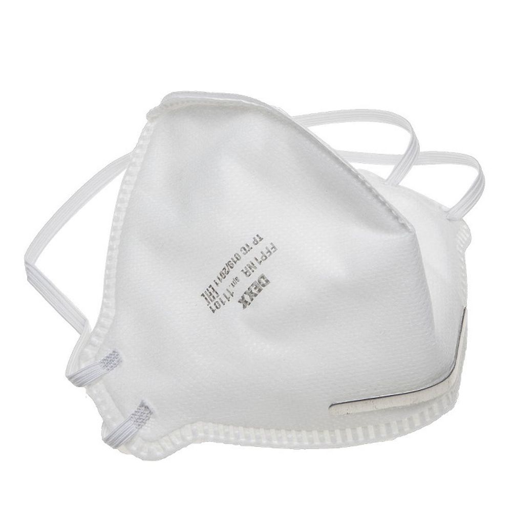 Полумаска фильтрующая DEXX противоаэрозольная, многослойная, коническая, FFP1 (100)(_10_)