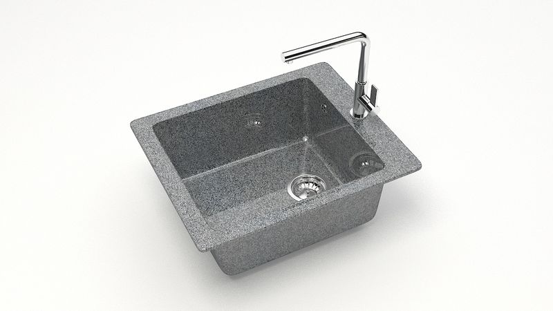 Мойка BERGG 425*500*195 Z8 Темно-серая(_1_)