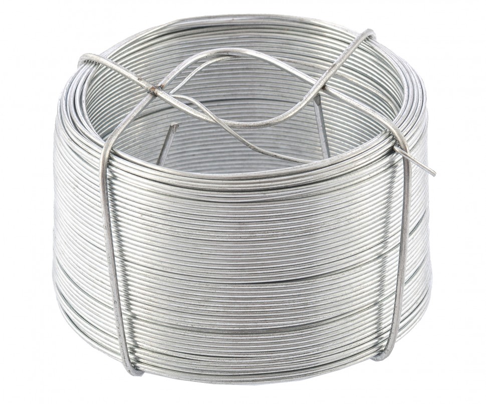 Проволока стальная оцинкованная 1,2мм, длина 50м// Сибртех (1/40)