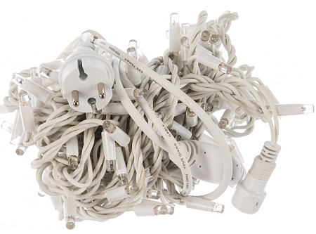 Гирлянда светодиодная с эффектом мерцания, 10м. Соединяемая. 120 светод WHITE IP67 (10)