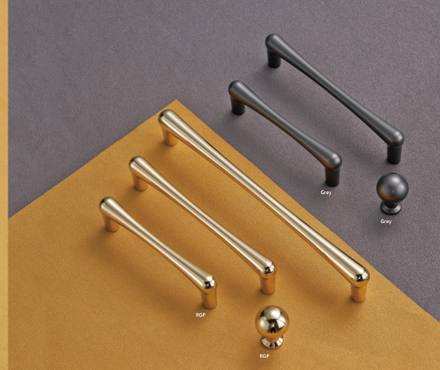 Ручка-скоба мебельная "2690" 12,8 см золото (300)