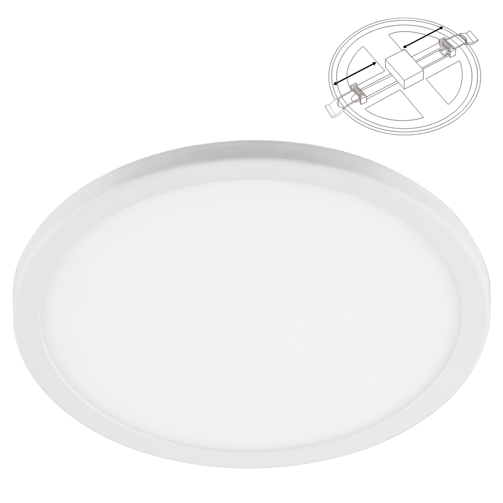 Светильник встраиваем светодиод с регулир монтаж диам (до 90мм) 6W, 4000K ,480Lm, белый, AL508(_100_