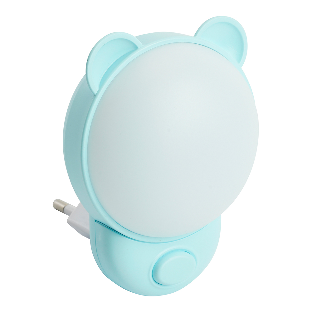 Светильник-ночник "Мишка" 10LED 2700K/6500K 1,2W 220V синий, FN1171