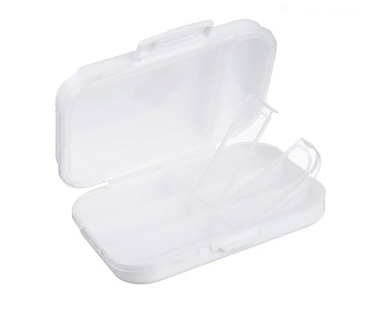 Аптечка-бокс дорожная, 8 отдел., пластик, 10х6х3,5см