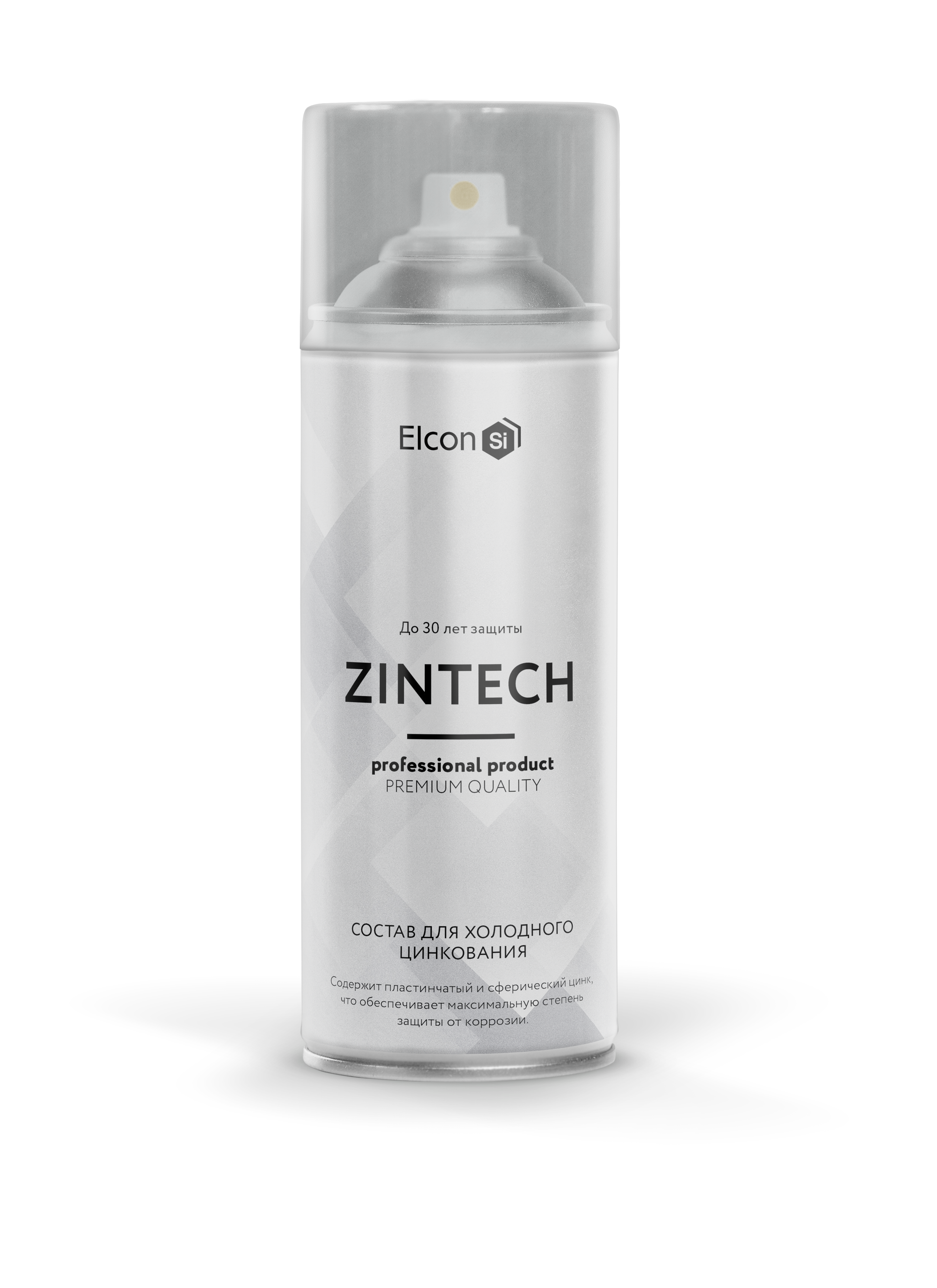 Цинконаполненная грунт-эмаль Elcon Zintech аэрозоль 520 мл (12)