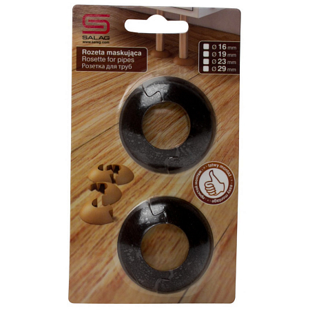 Розетка для труб Дуб Венге 23мм (2шт) (5)