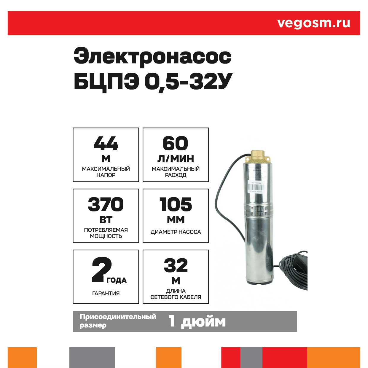 Электронасос БЦПЭ 0,5-32у