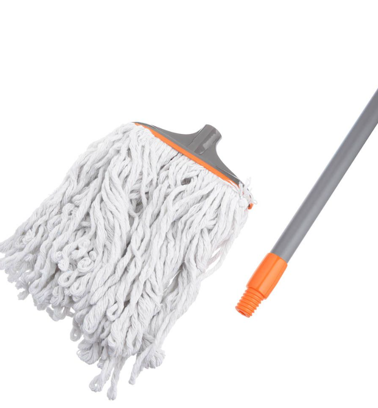 Швабра с насадкой из хлопка, вес 240 гр., длина ручки, 148 см