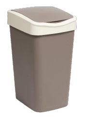 Контейнер д/мусора 10,0л Tandem шоколад/слон.кость "ВТ" (8)