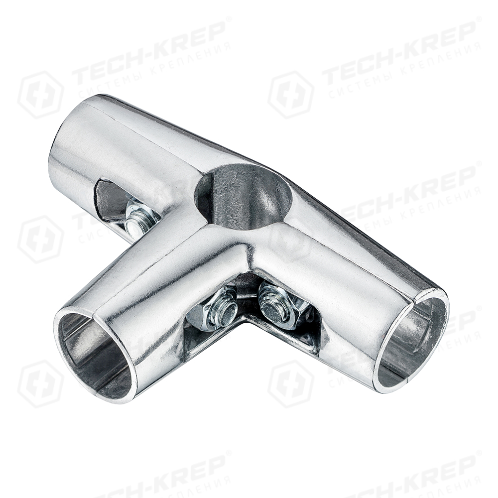 Соединитель 4-х труб хром (1 шт) Tech-Krep (5)