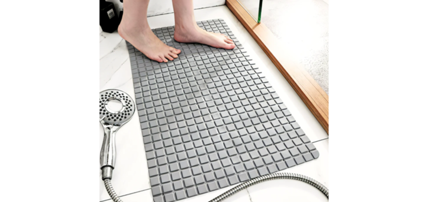 Коврик резиновый 40*70 см серый