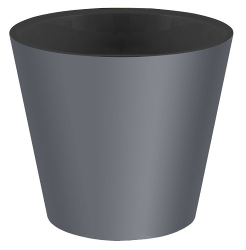 Кашпо "Rosemary" D220мм 4,0л дренаж.вставка Серый (12) 221600135/01 (ING1554)