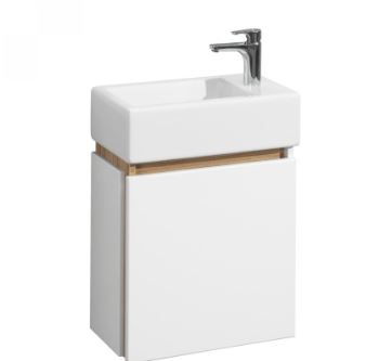 Тумба "Эклипс М" эбони светлый левая+Ум Эрис 46				