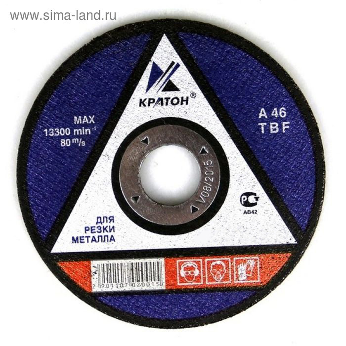 Круг отрез по мет. Кратон A24TBF О125х22,2х1,0мм (10)