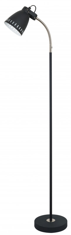 Светильник напольный под лампу накаливания, Е 27, 60 ВТ, 220-240 В НТ-855 BN черный (_10_)