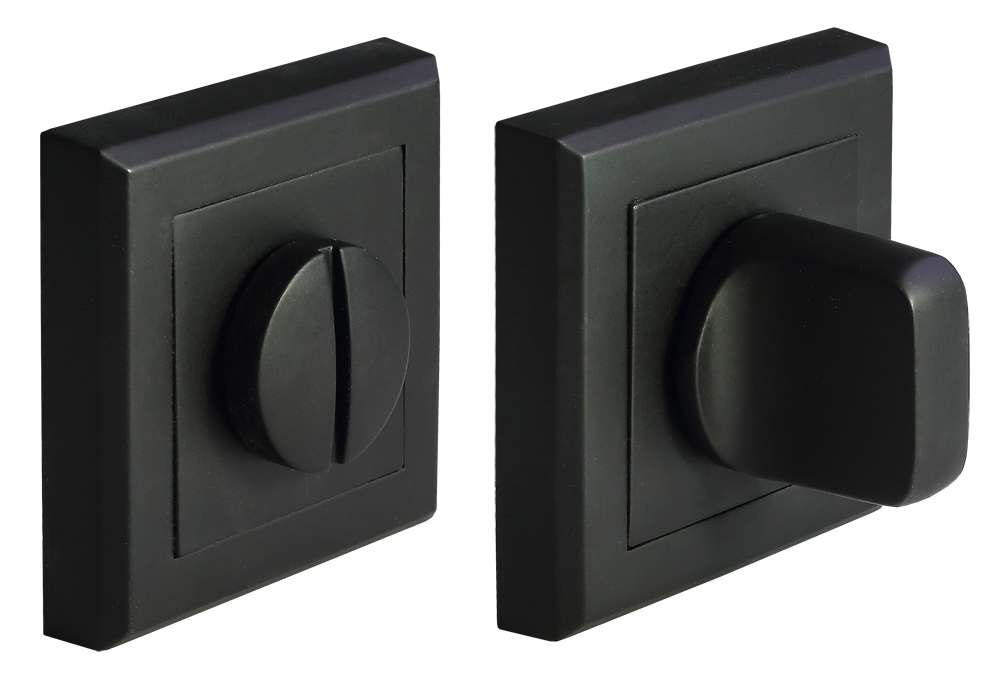 Завертка сантехн на квадр планке, MH-WC-S BL, черный (50)