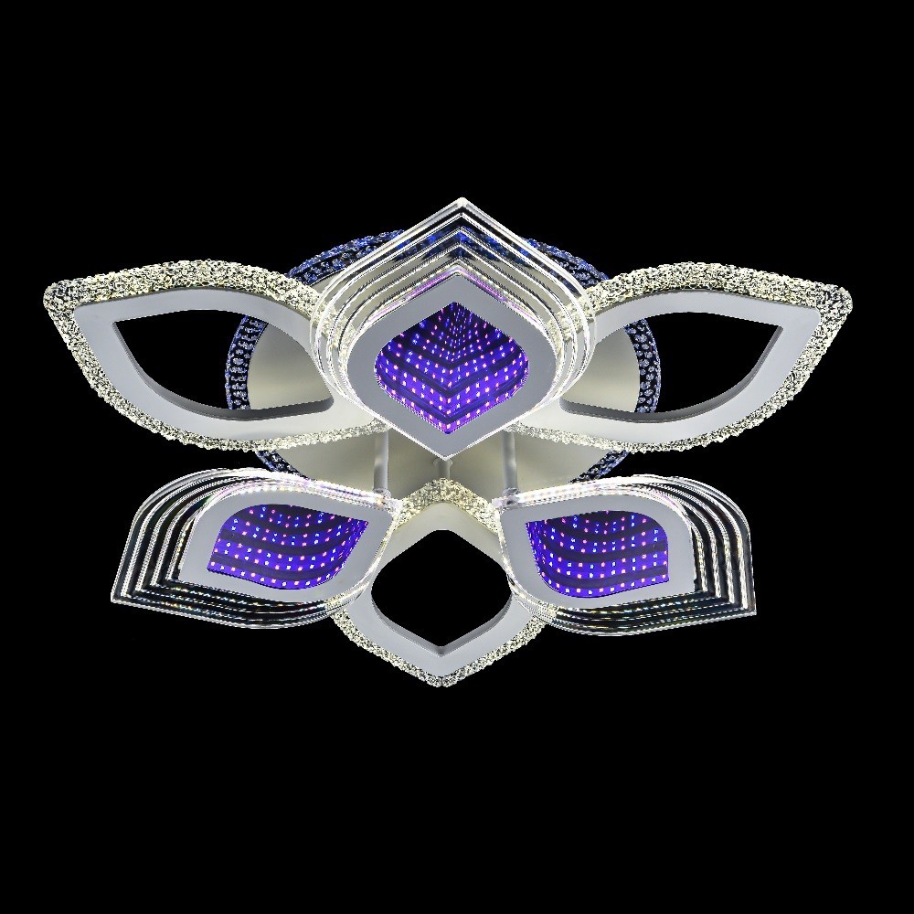 Потолочный светодиодный светильник 51256/6+1WT RBP+3D