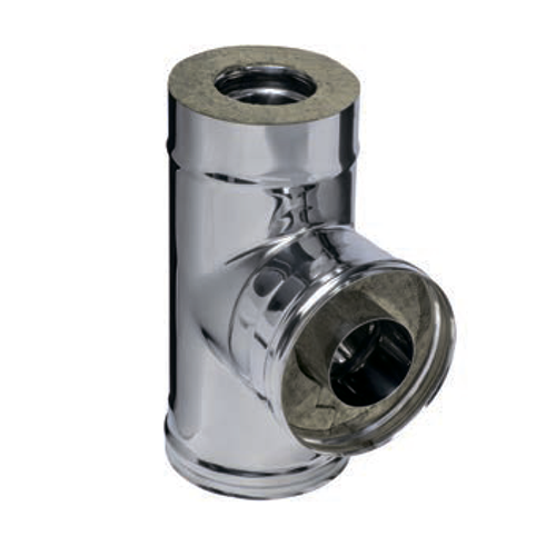 Сэндвич-тройник 90° (430/0,8мм + нерж.) Ф115х200 (уп.1 шт.)