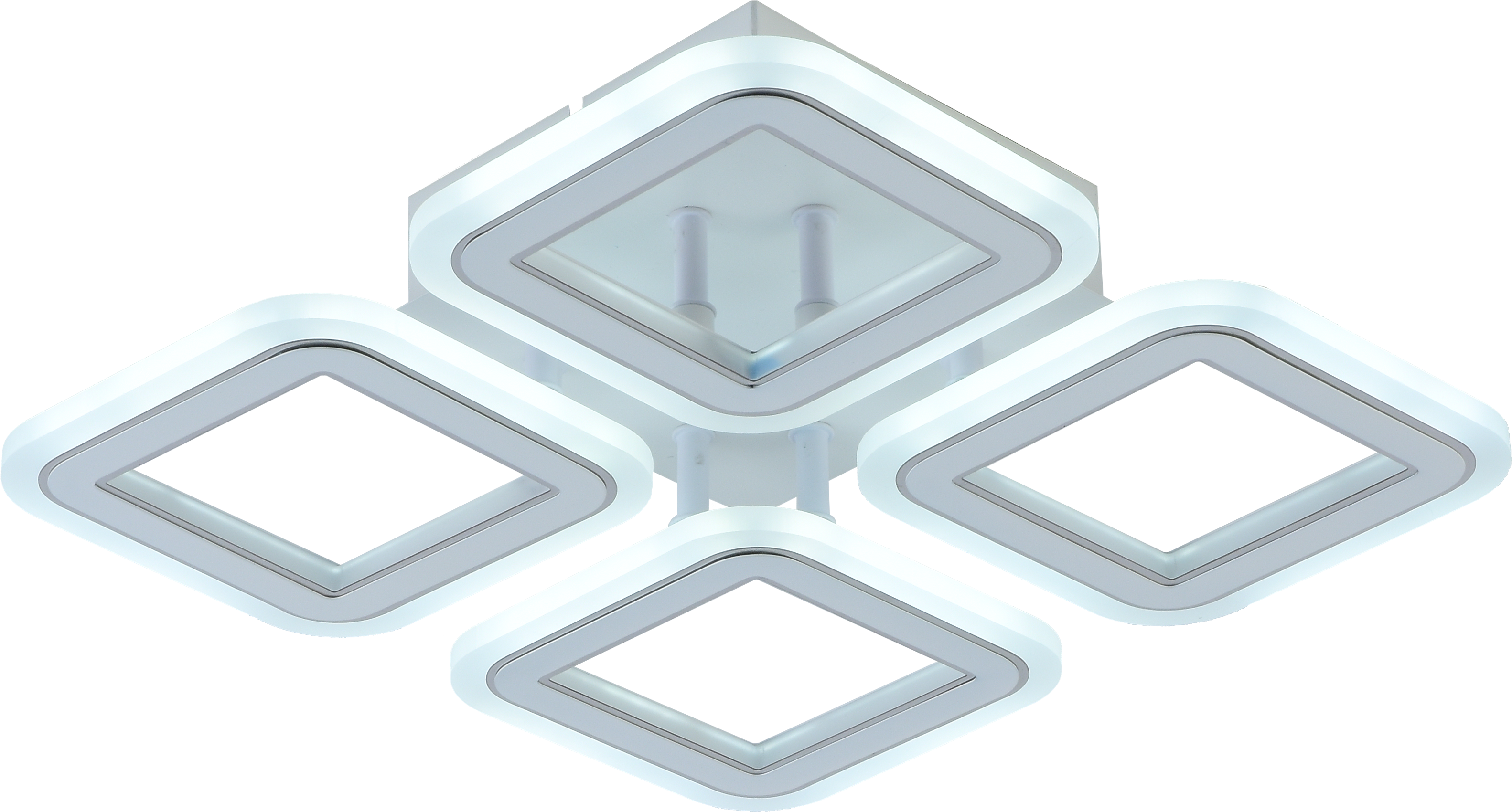 Светильник AU61612/4 WH+CR LED Белый+Хром 56W ПДУ 315*315*75