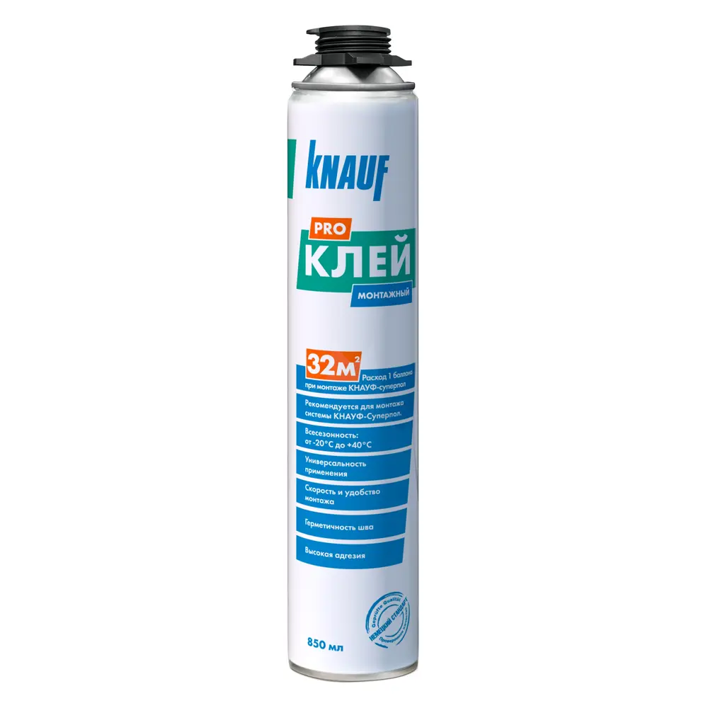 Клей-пена монтажная 850мл КНАУФ (12)