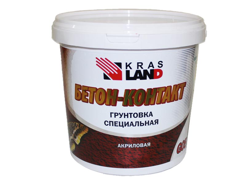 Грунтовка Krasland G 05 Бетон-контакт  Красный  1,2кг (6)