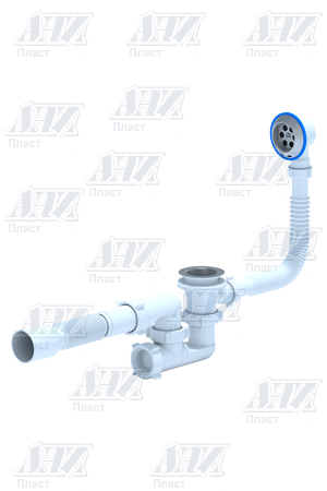 Сифон Ани д/ванны с вып. и перел.регул (Е255) (30шт/кор)