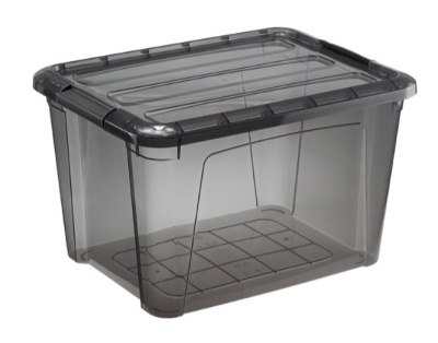 Ящик 30,0л 580x385x185мм "Кип" Черный прозрачный (5) М2338