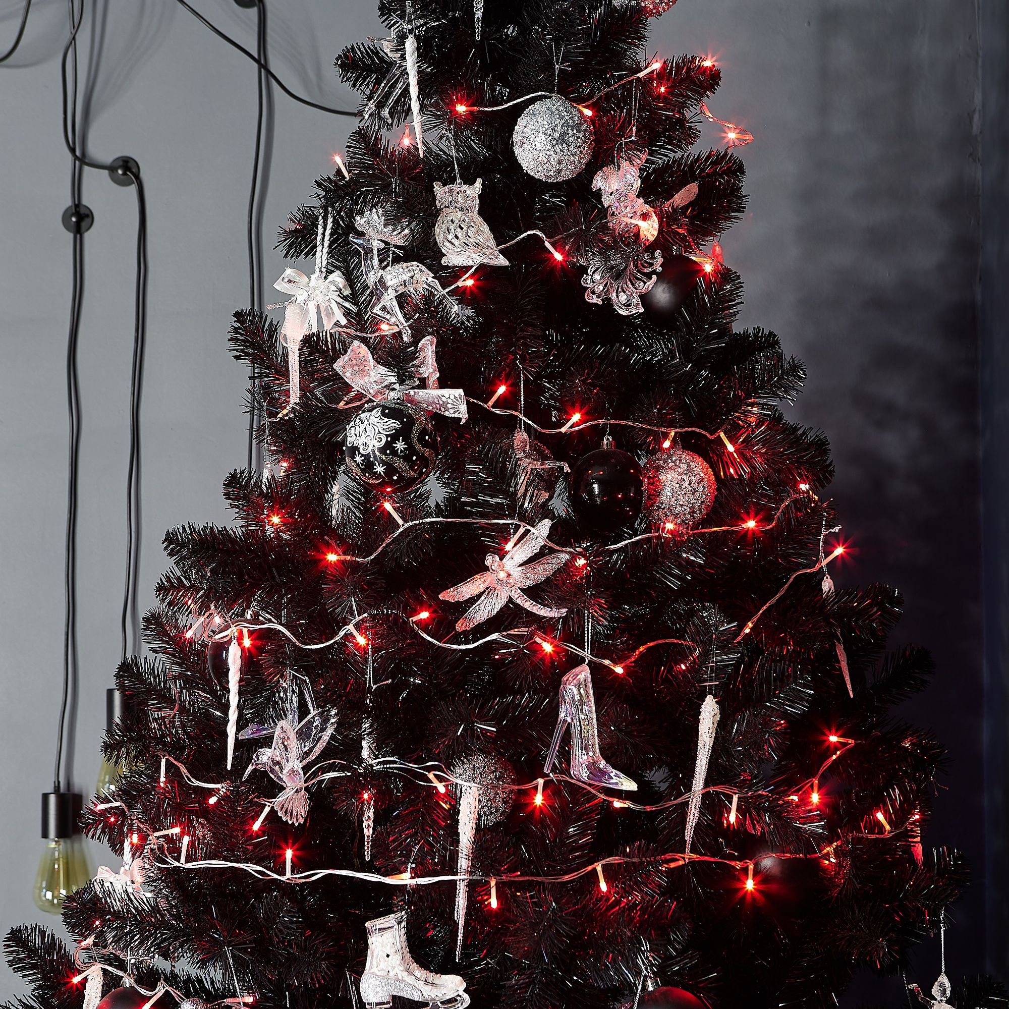 Гирлянда светодиодная, 10м. 100 светодиодов. Красный свет. Провод прозрачный ULD-S1000-100/DTA RED