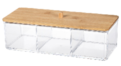 Органайзер для ванной 22,8*9,5*8 с крышкой CH22