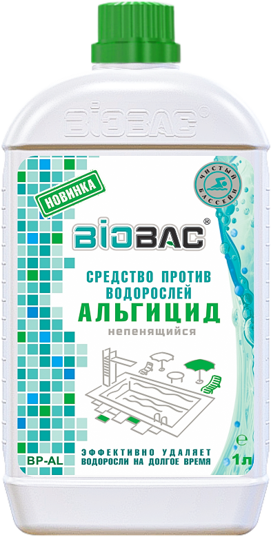 Альгицид непенящийся М удаляет водоросли 1л (12)