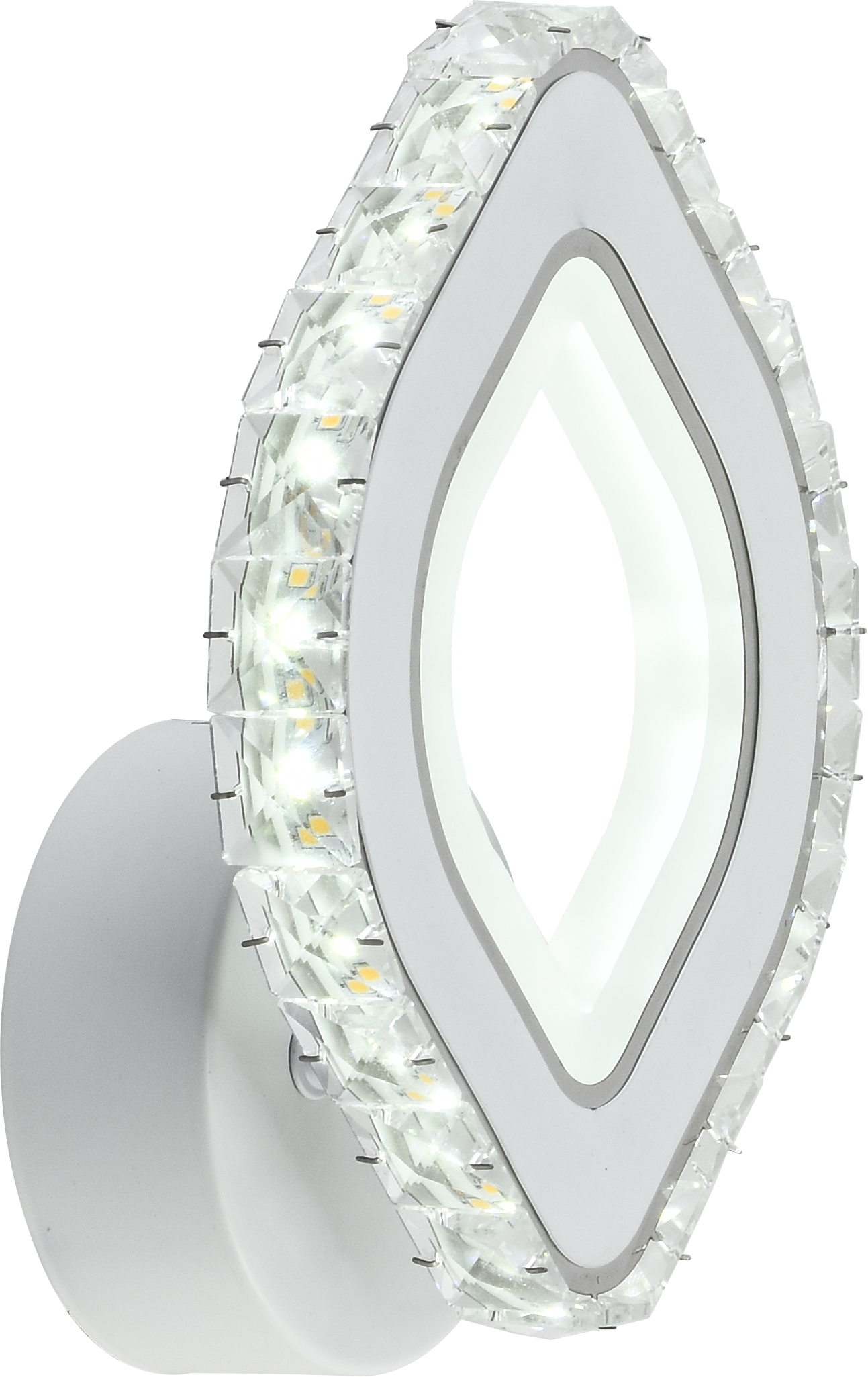 Настенный светильник AU61214/1WH+CR LED Белый+ Хром 32W ПДУ 160*80*205