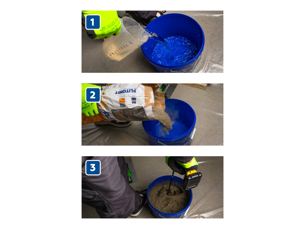 Штукатурка для наруж. и внутренних работ с армирующими волокнами 25кг PLITONIT Т1+ 5