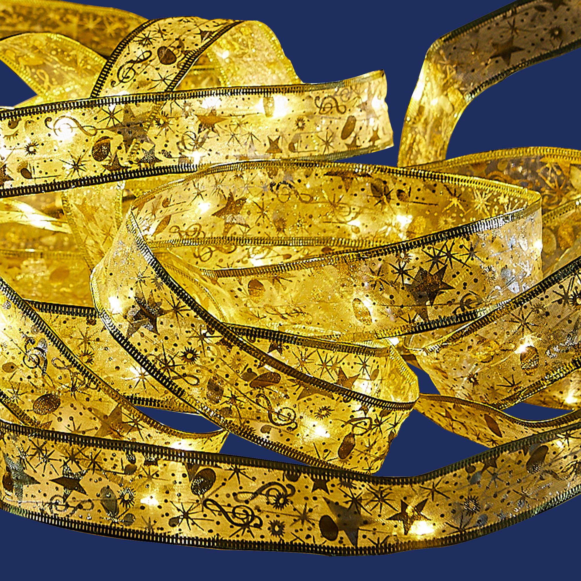 Гирлянда светодиодная «Лента» на батарейках 3AA ULD-S1000-100/SCB/3AA WARM WHITE IP20 RIBBON