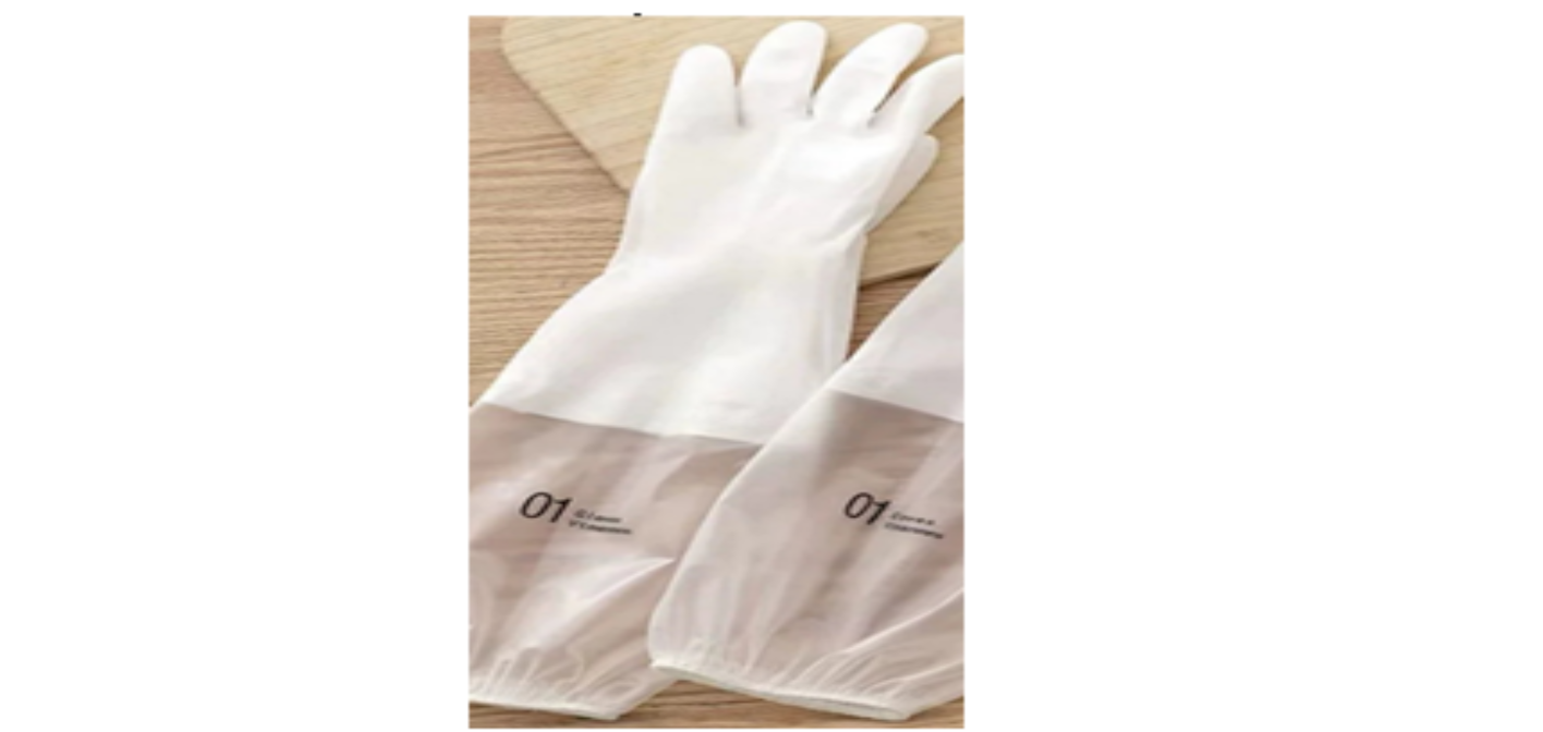 Перчатки резиновые с длинным руковом 01 (200)