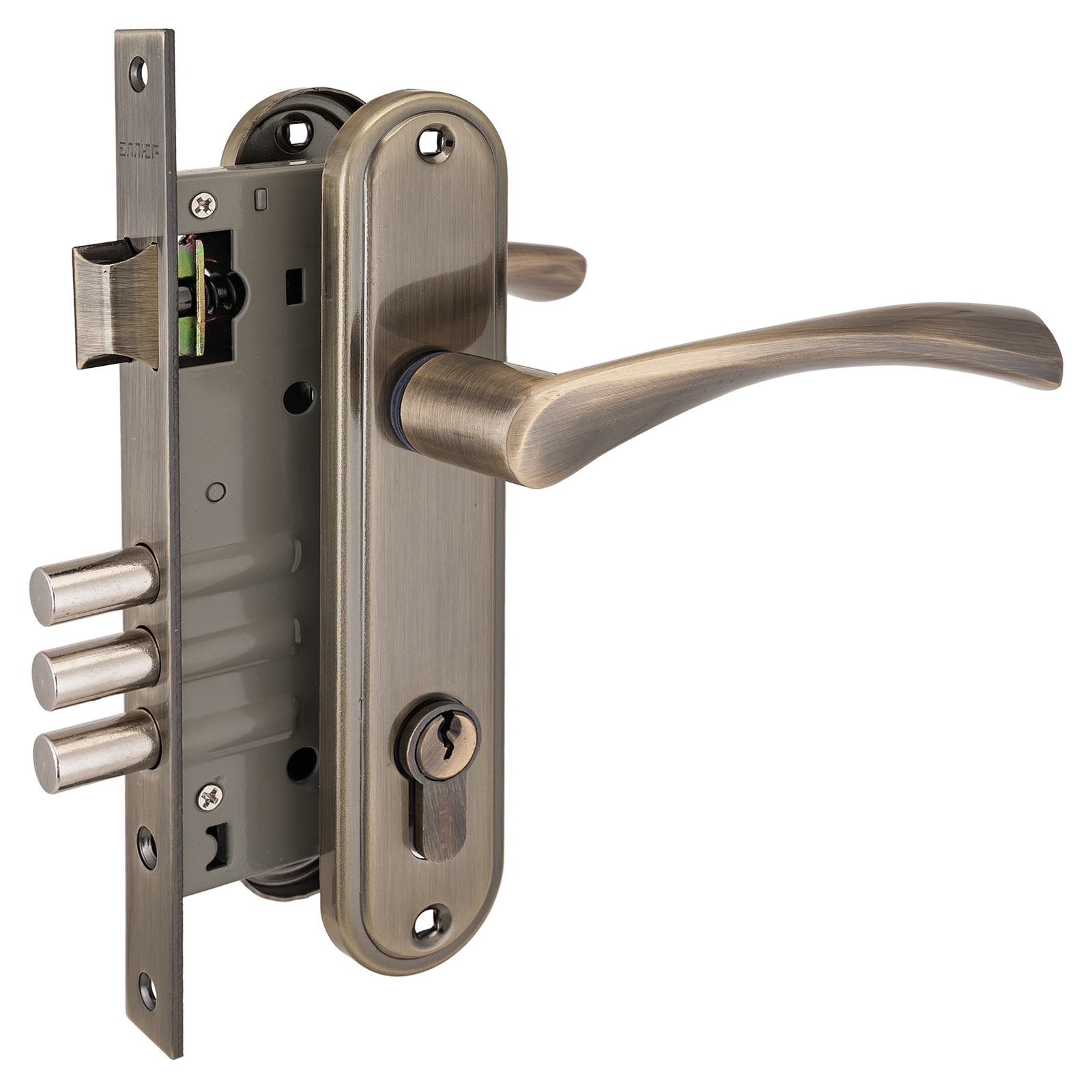 Замок врезной АЛЛЮР 103/3, AB ст.бронза (12)