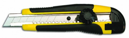 Нож "888"с сегментными лезвиями д/фиксации рез-пласт.корпус18мм (12)