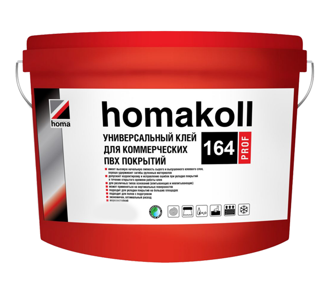Клей Homakoll 164 1,3кг для Кварц-Виниловой плитки ПВХ (1)