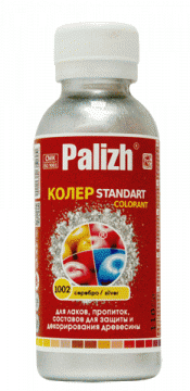 Паста колер.универс."Palizh" STANDART 110гр, серебро (6\36)